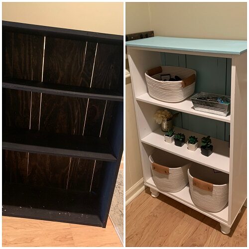 Bookcase Makeover on a Budget